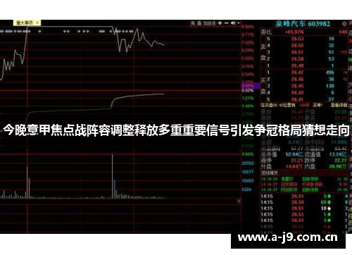 今晚意甲焦点战阵容调整释放多重重要信号引发争冠格局猜想走向